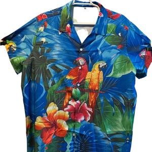 3xl Parrots of Paradise shirt.  Great for vacations at the beach!
